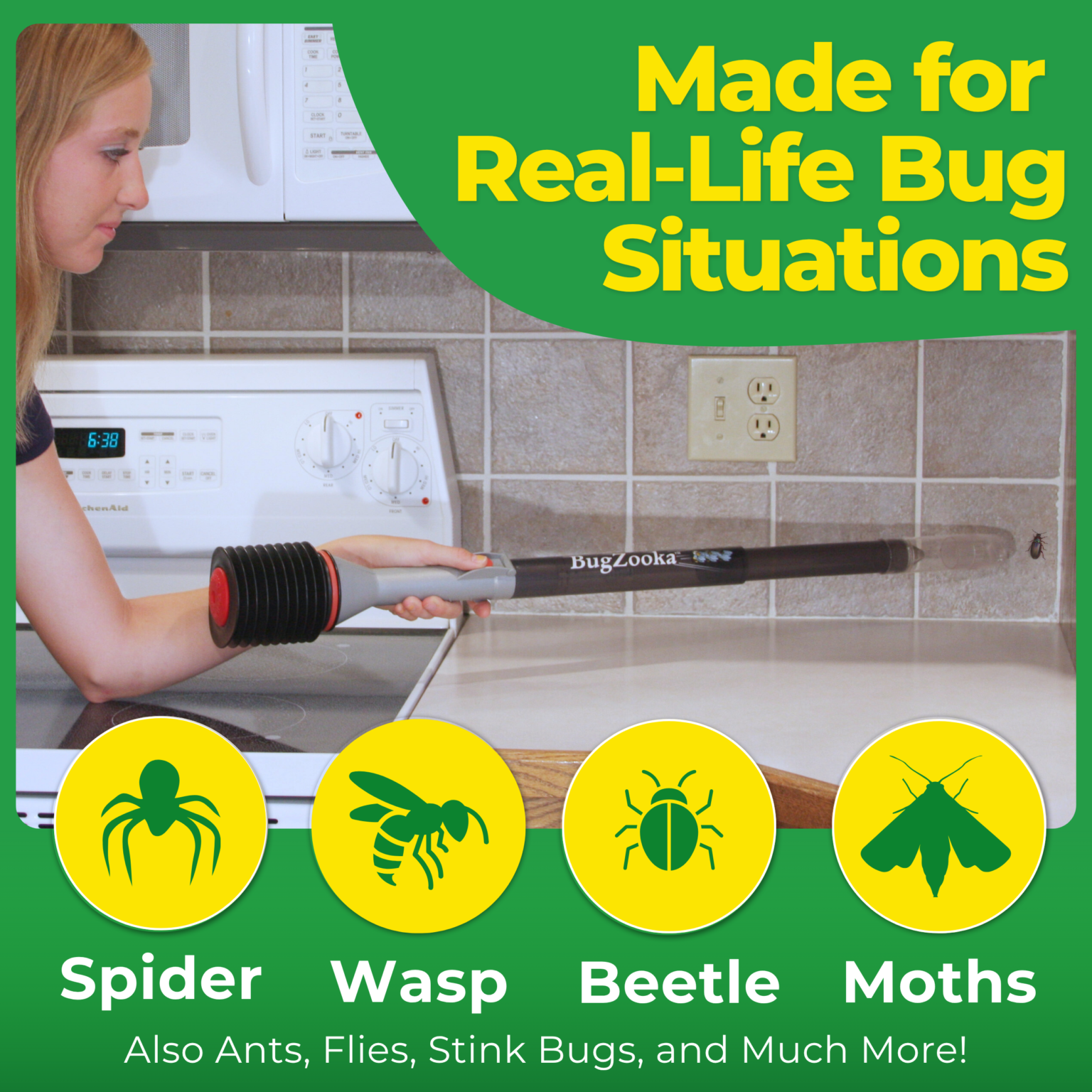 BugZooka! Insect Vacuum For All Ages - Insect Collection & Control ...