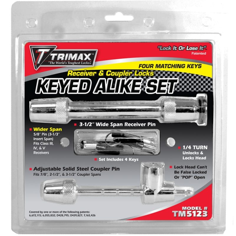 Receiver/ Coupler Lock Key - TRIMAX Locks