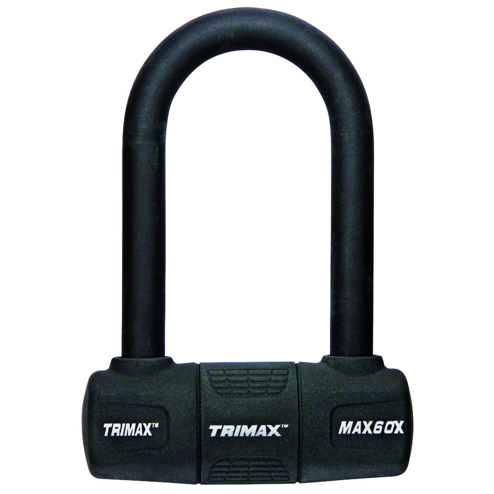 Trimax MAX801 Max Security U-Shackle Lock with 14 mm Shackle and 10 mm x 48 Cable 