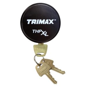 THPXLALBK: Aluminum "Hockey Puck" Universal Fit Internal Shackle Padlock - Black