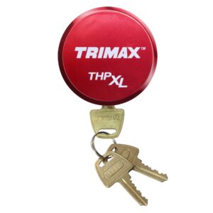 THPXLALRD: Aluminum "Hockey Puck" Universal Fit Internal Shackle Padlock - Red