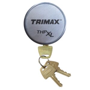 THPXLALSV: Aluminum "Hockey Puck" Universal Fit Internal Shackle Padlock - Silver