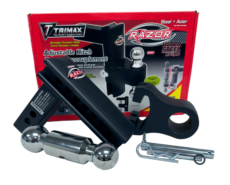 Trimax Stainless Steel Double Sided Trailer Hitch Tow Ball 2" & 2